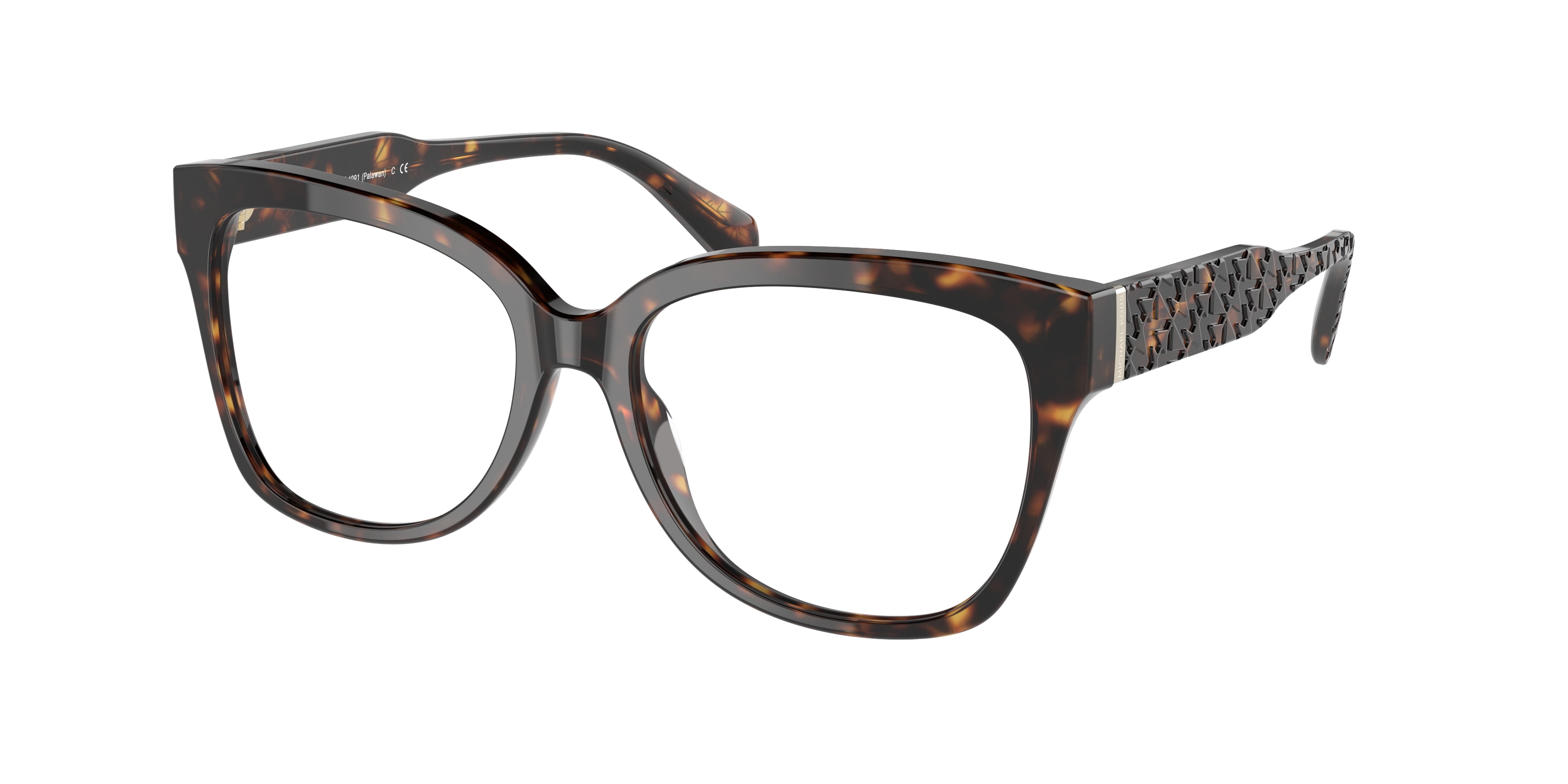 Michael Kors Damen MK4091 Palawan 3006 Optische Fassungen Acetat SchildkröTe Transparent Quadratisch Normal-image